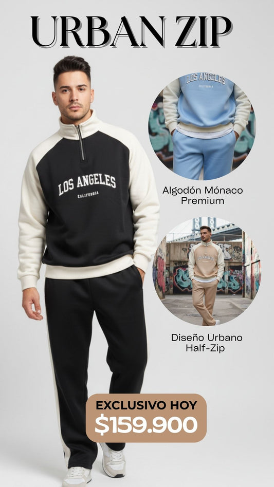 SUDADERA + BUZO HALF-ZIP