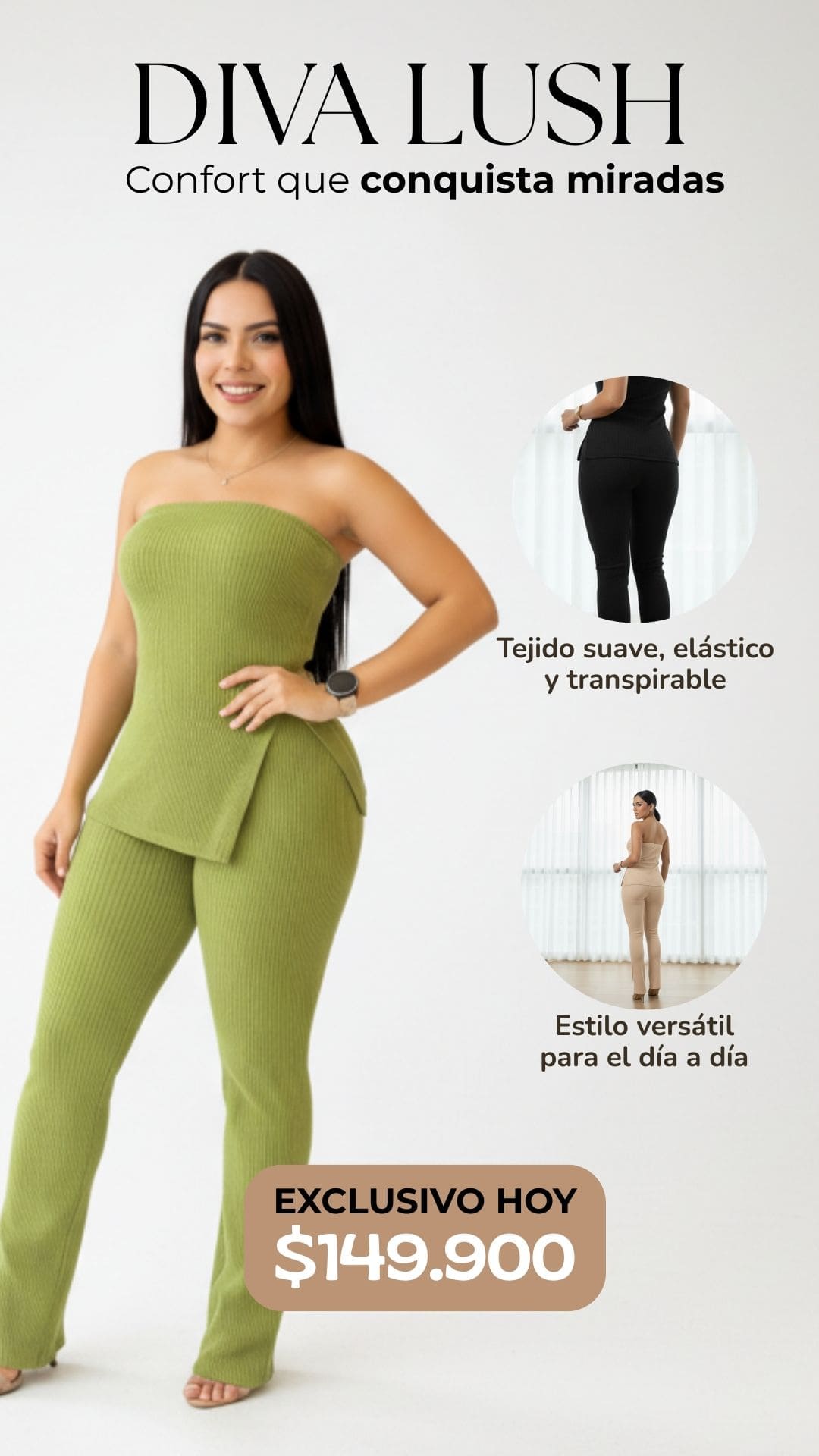 CONJUNTO DIVA LUSH, ELEGANTE-AJUSTE PERFECTO